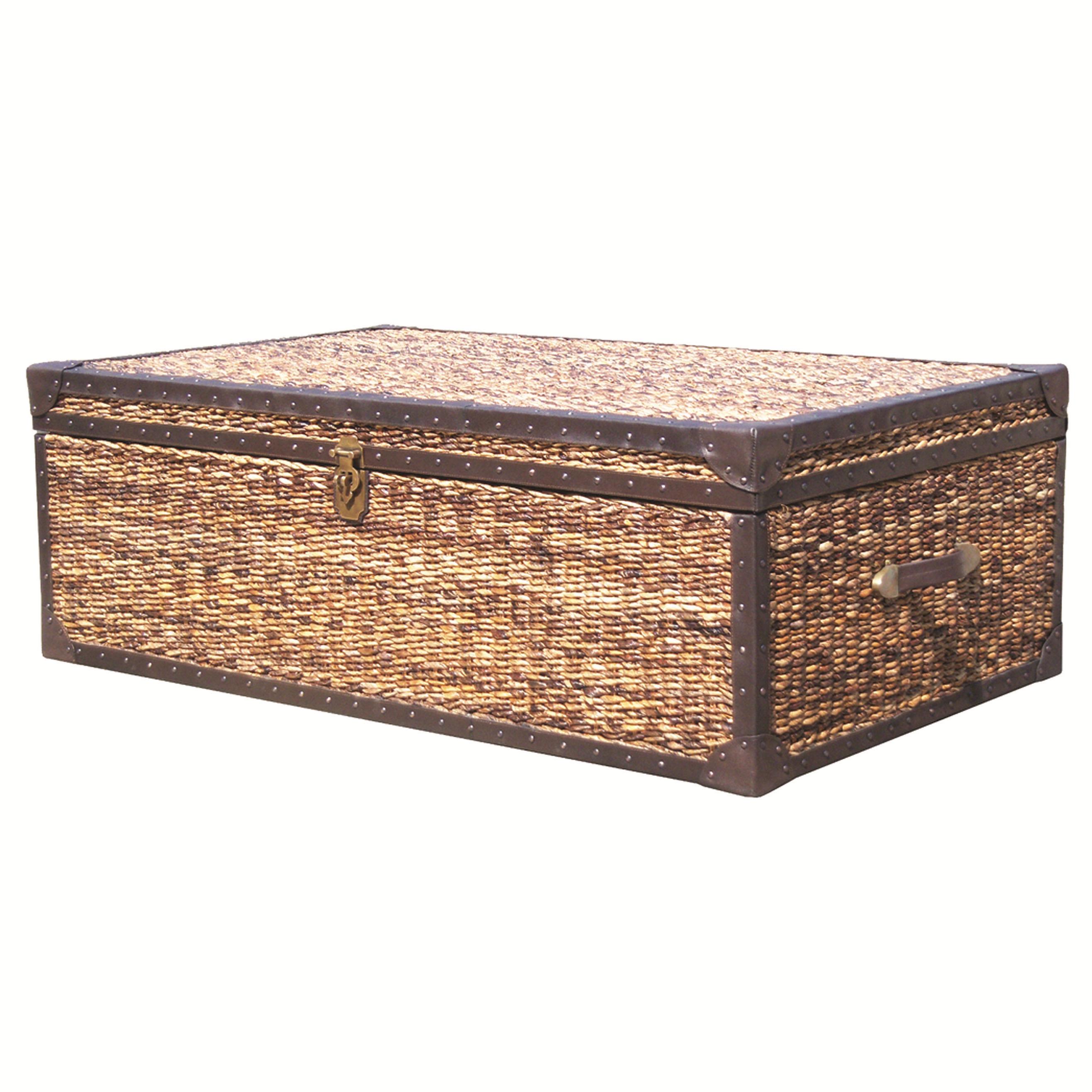Four Hands Grass Roots Lanai Woven Trunk Coffee Table Jacksonville Furniture Mart Cocktail